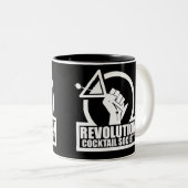 RevCSLogo - White Two-Tone Coffee Mok (Voorkant rechts)