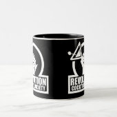 RevCSLogo - White Two-Tone Coffee Mok (Center)