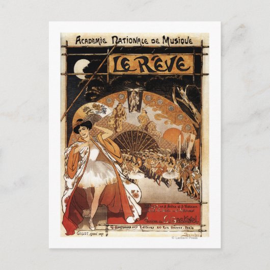 Reve Ballet Performance Opera House Briefkaart (Voorkant)