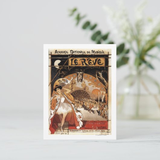 Reve Ballet Performance Opera House Briefkaart (Staand voorkant)