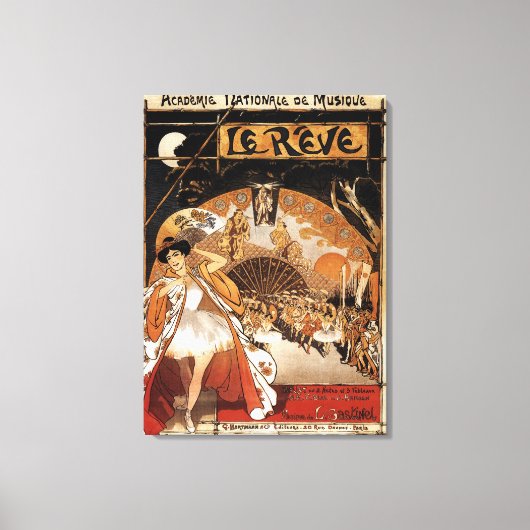 Reve Ballet Performance Opera House Canvas Afdruk (Voorkant)