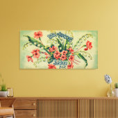 Reveil de Printemps Soap LabelParis, Frankrijk Canvas Afdruk (Insitu (Woonkamer))