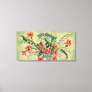 Reveil de Printemps Soap LabelParis, Frankrijk Canvas Afdruk