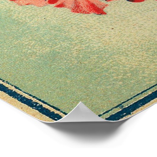 Reveil de Printemps Soap LabelParis, Frankrijk Poster (Hoek)