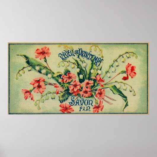 Reveil de Printemps Soap LabelParis, Frankrijk Poster (Voorkant)