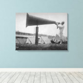 Reveille - Marinetraining, Seattle (ca 1917) Canvas Afdruk (Insitu (Houten vloer))