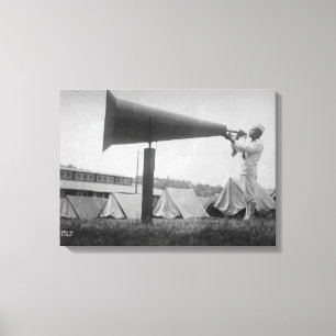 Reveille - Navy Training, Seattle (ca. 1917) Canvas Afdruk