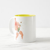 Réveillon 2018 tweekleurige koffiemok (Voorkant links)