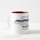 Revelatie: 12,12 Koffie-Mok Tweekleurige Koffiemok (Voorkant links)