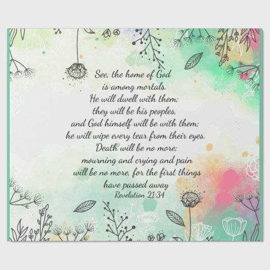 Revelatie 21:34 cadeaupapier (Vlak)