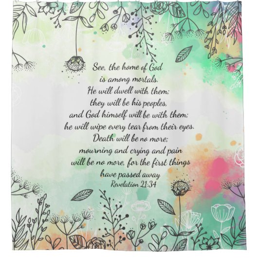 Revelatie 21:34 douchegordijn (Voorkant)