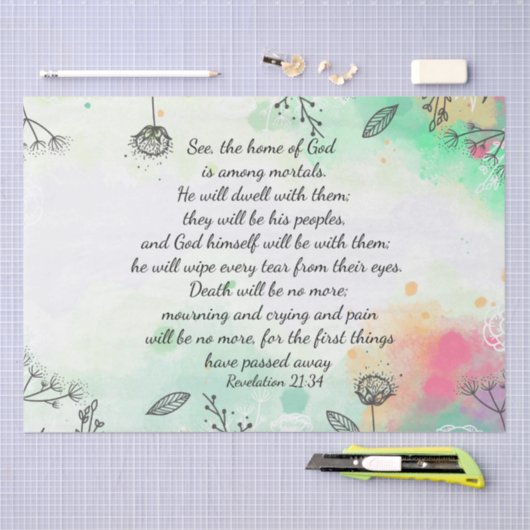 Revelatie 21:34 tissuepapier (Craft)