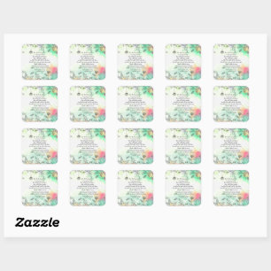 Revelatie 21:34 vierkante sticker