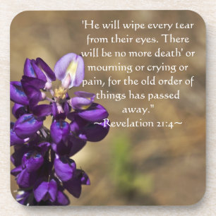 Revelatie 21:4 bier onderzetter