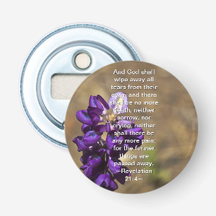 Revelatie 21:4 button flesopener