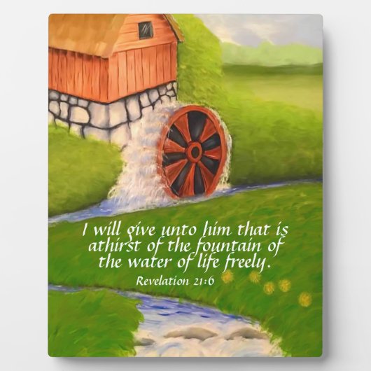 Revelatie 21:6 fotoplaat (Voorkant)