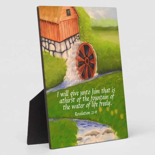 Revelatie 21:6 fotoplaat (Zijkant)