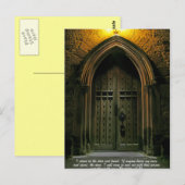 Revelatie 3:20 Grote deur Briefkaart (Voorkant / Achterkant)