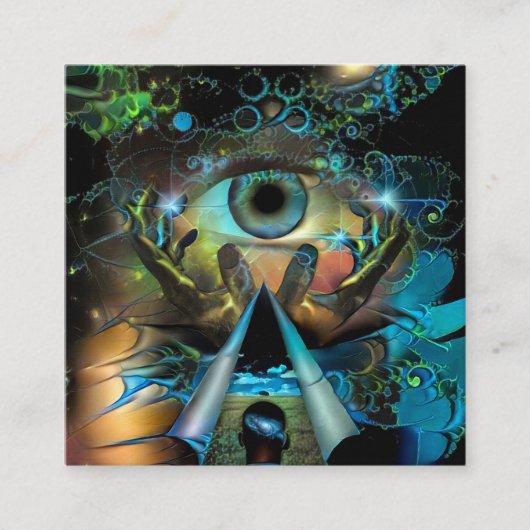 Revelatie Vierkante Visitekaartje (Voorkant)