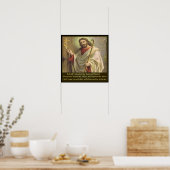 Revelaties 3:20 houden me aan de deur van Poste Poster (Keuken)