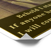 Revelaties 3:20 poster (Hoek)