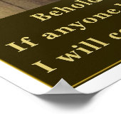 Revelaties 3:20 poster (Hoek)