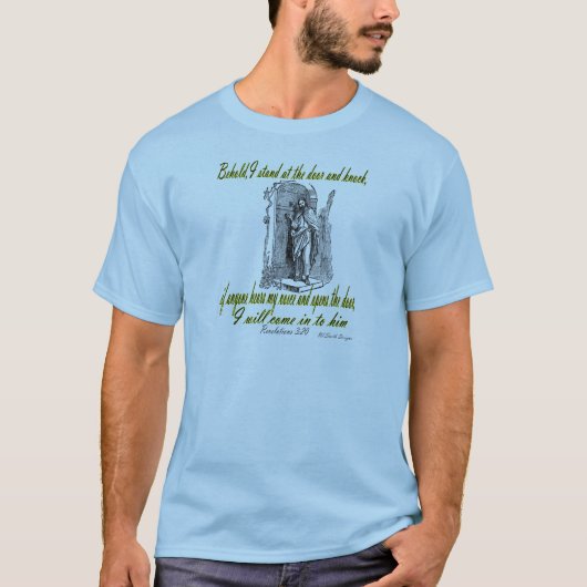 Revelaties 3:20 t-shirt (Voorkant)