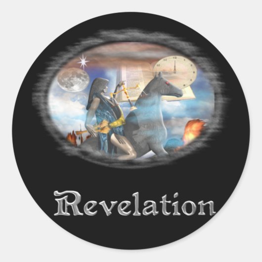 Revelaties Ronde Sticker (Voorkant)
