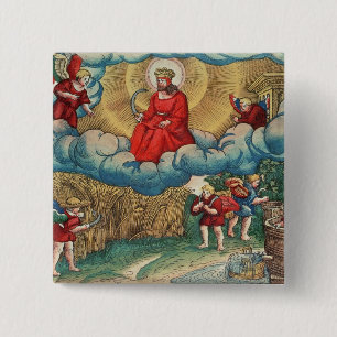 Revelaties Vierkante Button 5,1 Cm