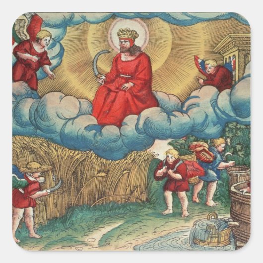 Revelaties Vierkante Sticker (Voorkant)