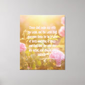 Revelation 17:14 bijbelverse KJV Pic Wall Art Canvas Afdruk (Voorkant)