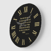 Revelation 17:14 KJV Bijbel Verse II Roman Numeral Grote Klok (Hoek)