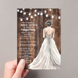 Revelation 21:2 Bridal Shower Invitation Acryl Uitnodigingen