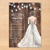Revelation 21:2 Bridal Shower Invitation Acryl Uitnodigingen (Voorkant)