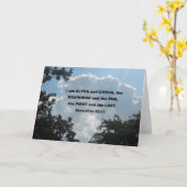 Revelation 22:13 Ik ben Alpha en Omega... Kaart (Gele Bloem)