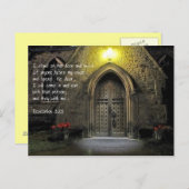 Revelation 3:20 Church door Briefkaart (Voorkant / Achterkant)