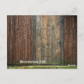 Revelation 3:20 The Door Bijble Verse Memory Briefkaart (Achterkant)