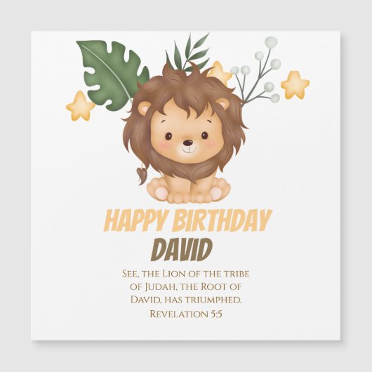 Revelation 5:5 Lion of Judah Christian Greetings (Voorkant)