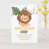 Revelation 5:5 Lion of Judah Christian Greetings Kaart (Gele Bloem)