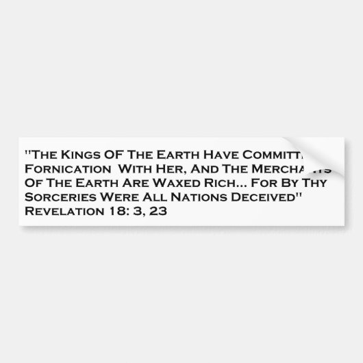 Revelation/City of Babylon Bumpersticker (Voorkant)