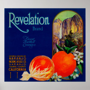 Revelation Oranje LabelNaranjo, CA Poster