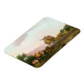 Revelers on a Coach, c.1785-90 (olie op canvas) Magneet (Linkerzijde)