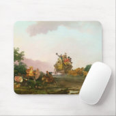 Revelers on a Coach, c.1785-90 (olie op canvas) Muismat (Met muis)