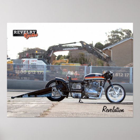 Revelry Racing Revelation Drag Bike Poster (Voorkant)