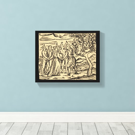 Revelry van Satan en Heksen 8x10 Canvas Afdruk (Insitu (Houten vloer))