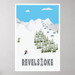 Revelstoke, B.C. Canada, Ski Poster