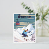 Revelstoke BC Canada Bergskiën Vintage Briefkaart (Staand voorkant)