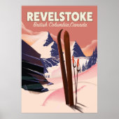 Revelstoke British Columbia, Canada Ski poster (Voorkant)