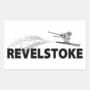 Revelstoke British Columbia Schansspringer Rechthoekige Sticker