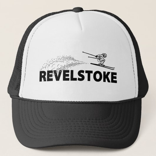 Revelstoke British Columbia Schansspringer Trucker Pet (Voorkant)
